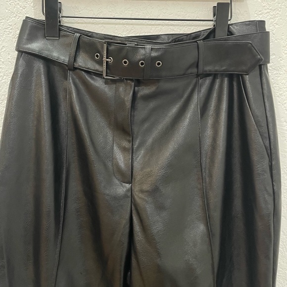 NWT TWD BAKER FAUX LEATHER PANTS - Picture 8 of 10
